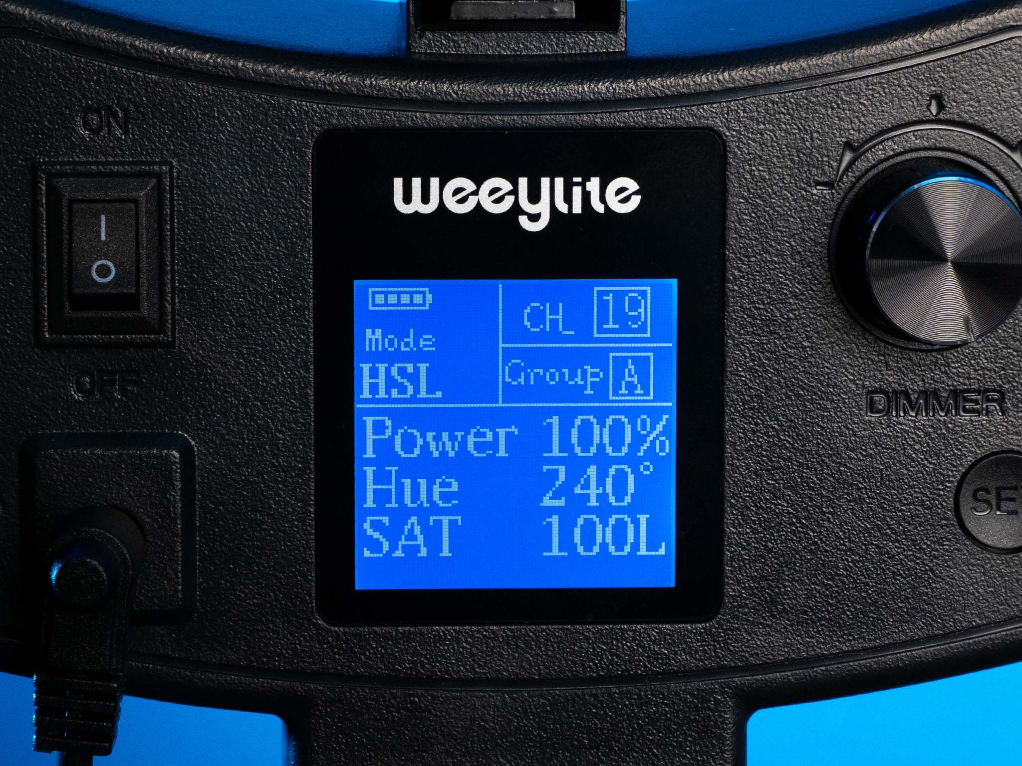 HSL-Modus auf dem LCD: Farbton, Sättigung und Lichtintensität einstellen