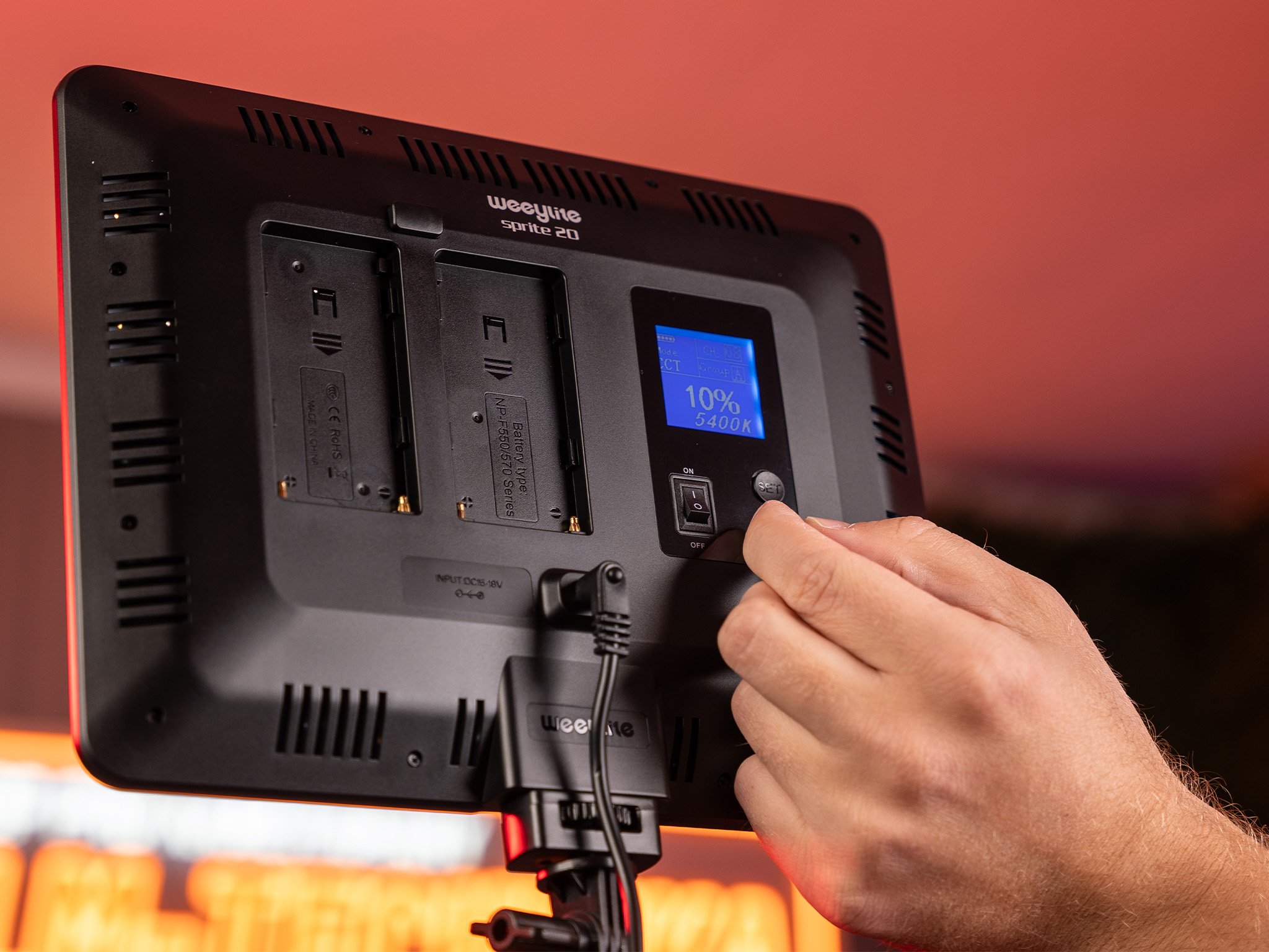 Pohodlná úprava nastavení přímo na světle