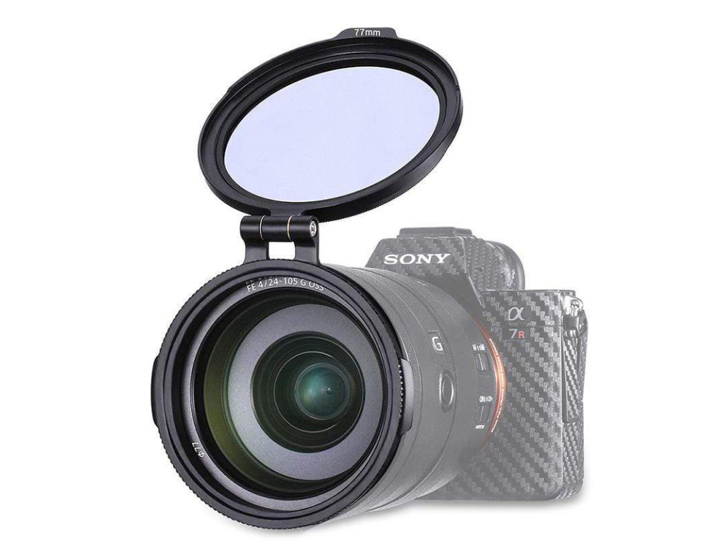 Aufklappbarer Halter für Fotofilter (82mm)