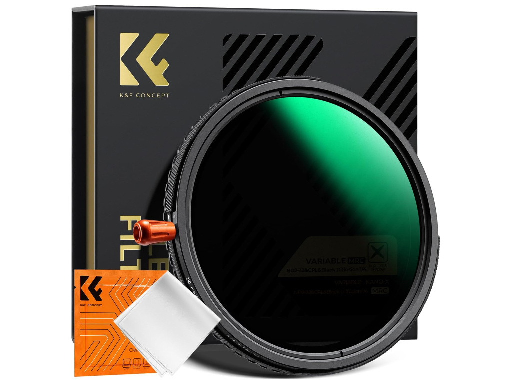 KF Concept Nano-X 3v1 Black Mist 1/4 + CPL + ND2-32 filter (72mm)  KF01.2926V2
