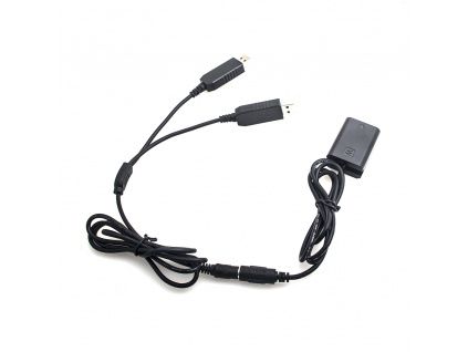 Dummy akkumulátor Sony NP-FW50 dupla USB csatlakozóval