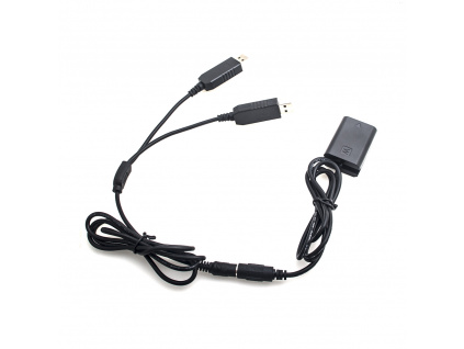 Dummy bateria Sony NP-FW50 z podwójnym złączem USB