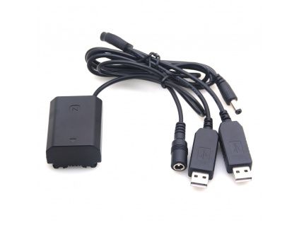 Sony NP-FZ100 dummy akkumulátor duális USB csatlakozóval
