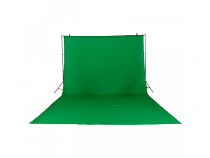 Tło fotograficzne green screen bawełna 2x3m (zielone)