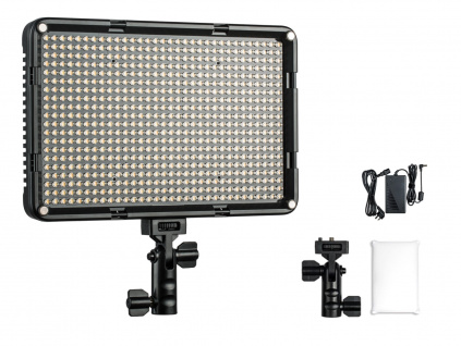 Viltrox VL-D640T + adapter - Bi-color wideo lampa LED (3300K-5600K)