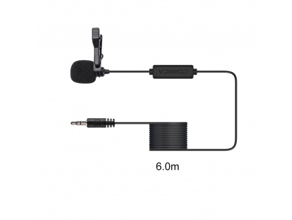 Ansteckmikrofon für Kamera und Spiegelreflexkamera Comica V01CP (6 Meter)