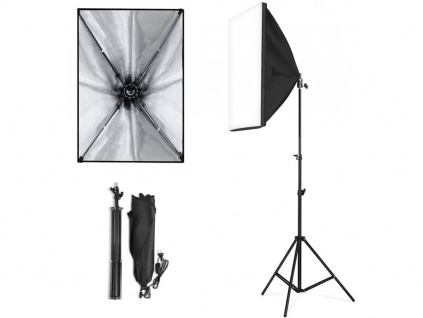 Softbox 50x70 cm z żarówką 135W