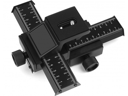Makroschlitten 4-Wege-Schärfschiene