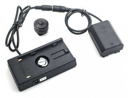 Dummy baterie Sony NP-FZ100 s F970 adaptérem (rovný kabel)