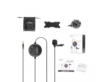 (ROZBALENO) Comica Audio SIG.LAV V03 klopový mikrofon pro DSLR i mobil
