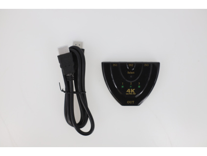 (ROZBALENO) 3v1 HDMI switch (přepínač) až 3 porty