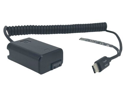 Dummy akkumulátor Sony NP-FW50 USB-C csatlakozóval