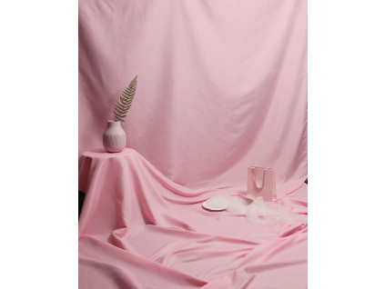 Fotografické plátno 3x6 metrů mušelín (růžová, velmi měkké plátno - soft)