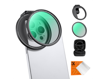 kf concept svorka s 67mm magnetickym cpl filtrem pro smartphony 1