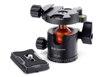 Głowica kulowa panoramiczna KF Concept BH-28L o nośności 10 kg z poziomicą  KF31.023V3