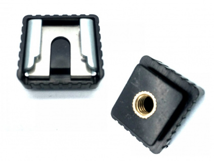 Saneczki "Hot shoe" adapter cold shoe z gwintem 1/4"