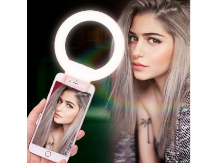 Ulanzi ISF Dimmable LED Flash Selfie Ring Light Supplement Brightness for Youtube Vlogger shows Universial Clip