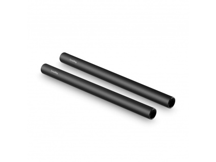 2pcs 15mm Black Aluminum Alloy RodM12 25cm 10inch 1052 21536.1516679428