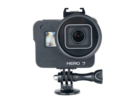 Action Camera Case Accessories for Gopro 7 Aluminium Alloy Metal Housing Frame with UV Filter Protectivedd