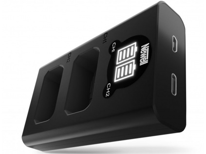 Szybka ładowarka USB-C do dwóch akumulatorów NP-FW50