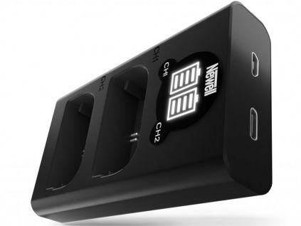 Nagy sebességű USB-C dupla töltő LP-E6, LP-E6N és LP-E6NH akkumulátorokhoz