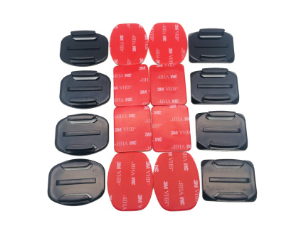 16pcs lot Camera Accessory Set 8pcs 3M adhesive Sticker 8pcs Flat or Curved Mount for Gopro (1)