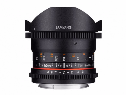 SAMYANG 12mm T/3,1 VDSLR ED AS NCS Fish-Eye