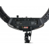 19" 80W Ringlicht LED Make-up Licht + Akku + Stativ