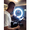 19" 80W Ringlicht LED Make-up Licht + Akku + Stativ