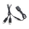 Dummy akkumulátor Sony NP-FW50 dupla USB csatlakozóval