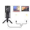 Comica STM-USB stolní kondenzátorový mikrofon pro podcasty, youtube videa, zpěv