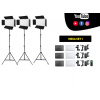 Film-Videoleuchten Viltrox VL-D640T – KIT bestehend aus drei Leuchten, Stativen und Zubehör