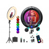 18" RGB barevný ring light Weeylite WE-10 + stativ a brašna