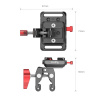 SmallRig mini adapter V-mount z zaciskiem na pręty 2989