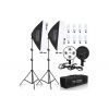 2x softbox světlo + 2x stativ + 8x žárovky, 520W