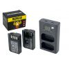 Set dvou baterií a nabíječky BLK22 / BLK22E pro Panasonic (S1RII, S5II, GH7, GH6, S5MK2, S5MK2X)