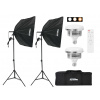 2 x Extra výkonný softbox FT-150 (150W) + stativ a ovladač