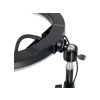 Kör alakú Ring light lámpa 10" + 2 méteres állvány  3000K-6500K, 2,1 m-es állvány, okostelefon-tartó