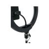 Kör alakú Ring light lámpa 10" + 2 méteres állvány  3000K-6500K, 2,1 m-es állvány, okostelefon-tartó