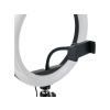 Kruhové Ring light svetlo 10" + statív 2 metre  3000K-6500K, stativ 2.1m, držák pro smartphone