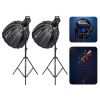 Set 2x Viltrox Ninja 20B COB LED světlo (2 softboxy, 2 stativy)