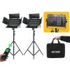 Set 2x Viltrox LED video světlo VL-S50T (3300-5600K) + Stativy 2,6 metrů