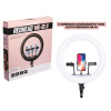 18" (46cm) okrągła lampa ringlight led ze statywem 2,6m Redhead MK-18 II  Moc 70W, pilot zdalnego sterowania, torba