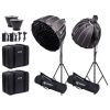 Set 2x Viltrox Ninja 10 - 120W 5600K COB LED světlo + 2x stativ, 2x softbox
