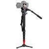 (Same nogi bez głowicy) Monopod wideo z głowicą fluidalną