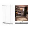 Výsuvná transparentní ochranná přepážka – mobilní roll-up stěna (200 x 120 cm)