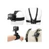(ROZBALENO) KF Concept sada příslušenství pro GoPro - hrudní popruh, klip na batoh, otočný držák na hlavu a zápěstí