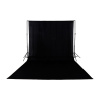 Fotoleinwand 100 % Baumwolle 3x4m (schwarz) Fotohintergrund