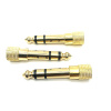 MLLSE 4Pcs lot 6 5mm to 3 5mm Gold Color Male to Female Jack Plus Stereo (2)