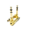 MLLSE 4Pcs lot 6 5mm to 3 5mm Gold Color Male to Female Jack Plus Stereo (3)
